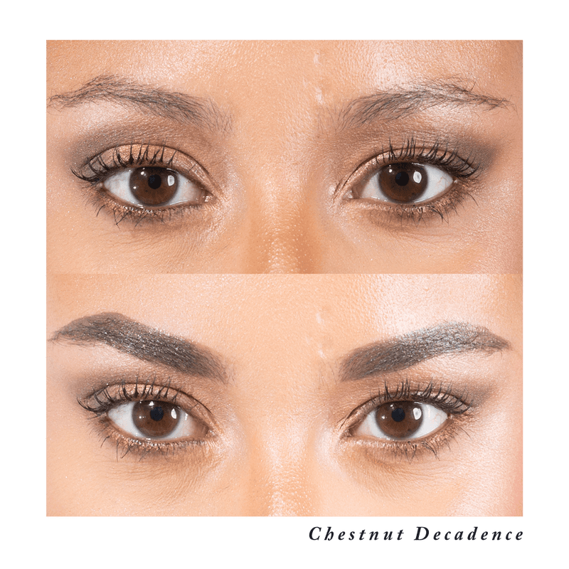 Nourish & Define Brow Pomade with Dual ended brush Color Swatches - Chestnut Decadence
