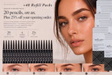 Brow Pencil Retail Starter Pack With Refill Inventory
